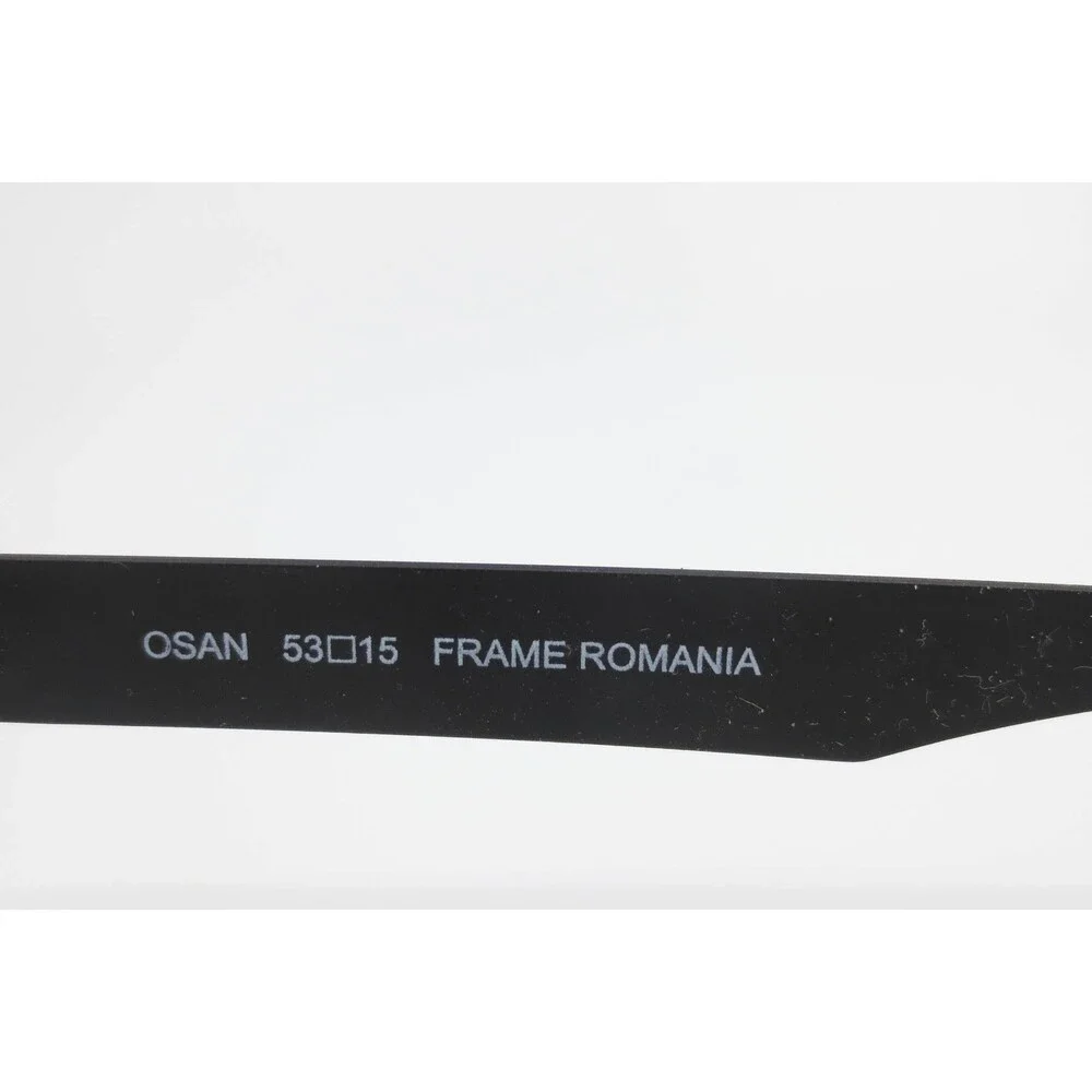 Randolph Osan Eyeglasses Matte Black Rectangular Metal Frame 53-15-140 Romania